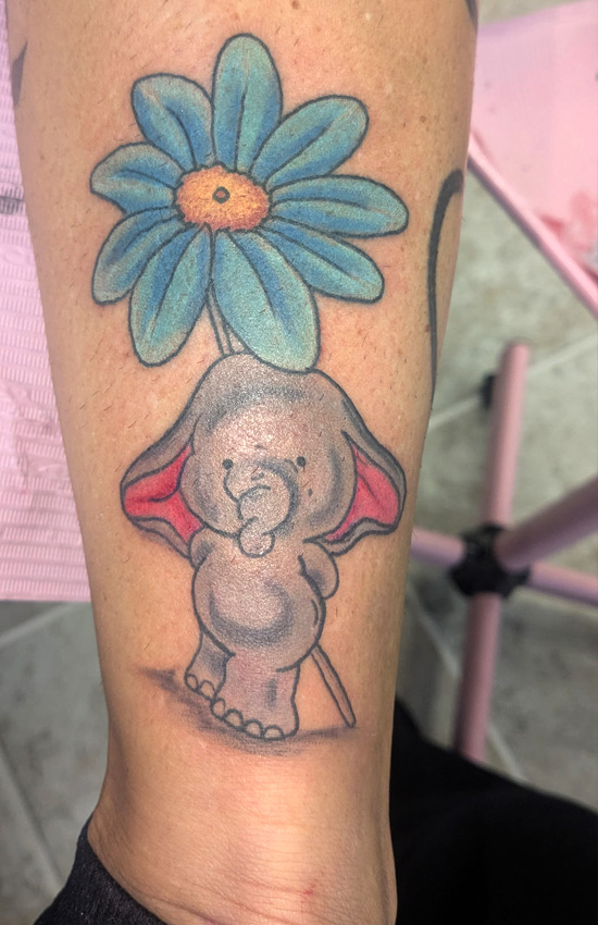 Baby Elephant & Daisy
