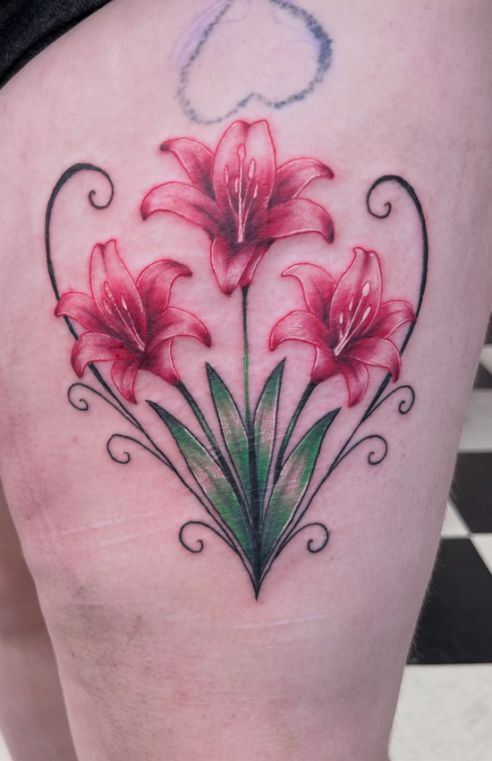 Pink Lilies